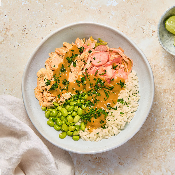 Miso Salmon Poke Bowl