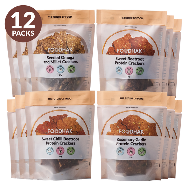 Protein Cracker Snack Bundle - 12 Minis