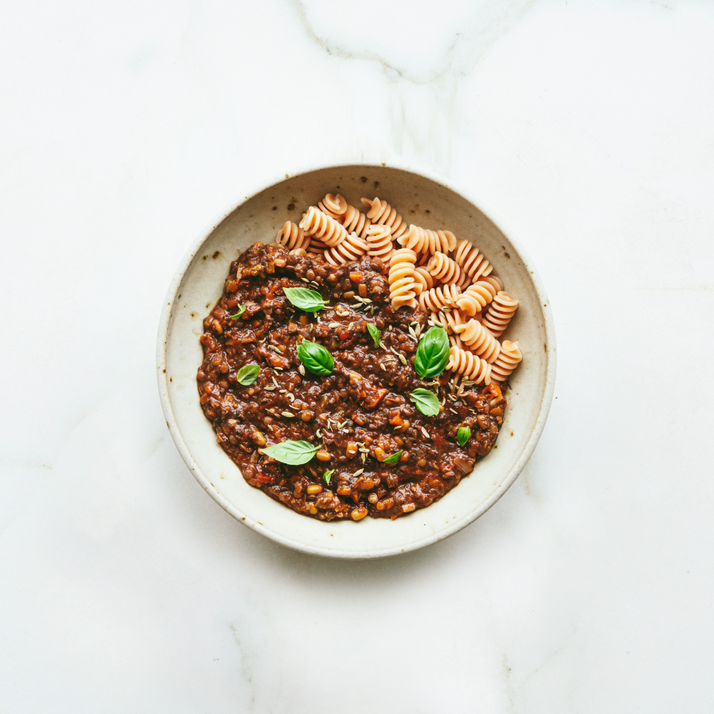 Mung Mushroom Bolognese